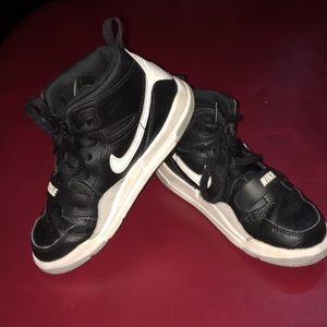 12C hightop Jordan’s black, white and grey. Used